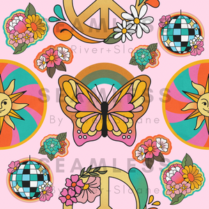 Disco and Butterflies Design