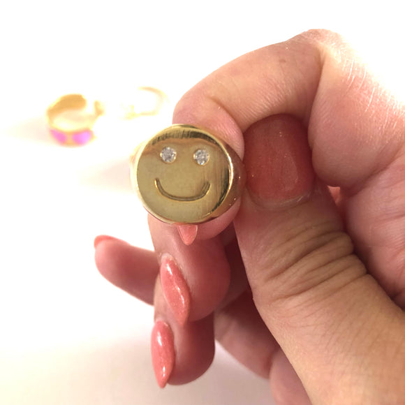Adult Happy Face Ring